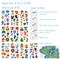 Wrapables Waterproof Glitter Temporary Tattoos, Birthday Party Favors and Supplies, Goodie Bag Fillers, 10 Sheets Cute Animals